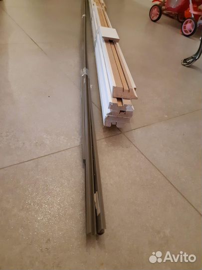 Плинтус напольный мдф 6 см 2.4 м цвет белый