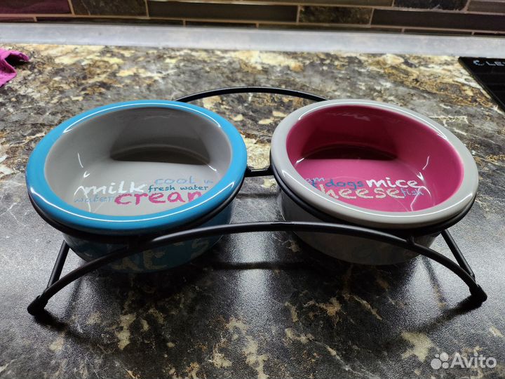 Миски керамические на подставке trixie