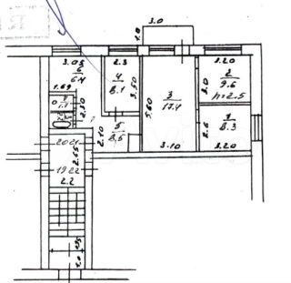 4-к. квартира, 62,2 м², 3/3 эт.
