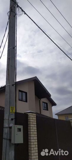 Установка опор (столбов) лэп, Эл. работы 0.4-10