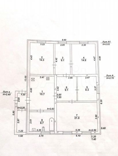 Дом 101 м² на участке 29 сот.
