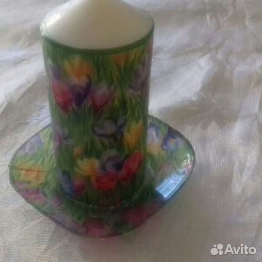 Свеча с декором