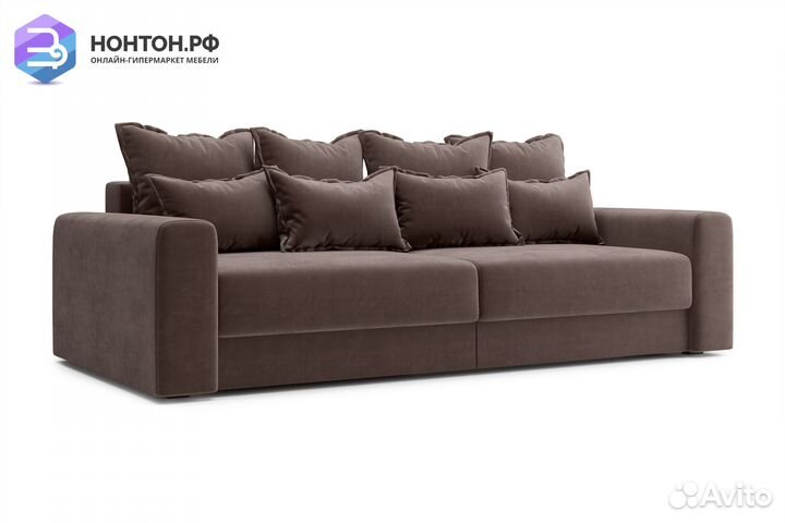 Диван тик-так Омега коричневый