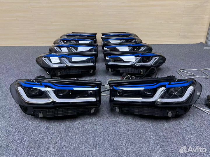 Передние Фары рестайл на Bmw G30 5 Серии