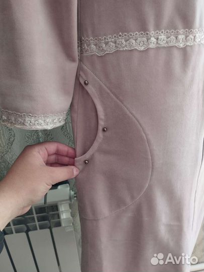 Велюровое платье