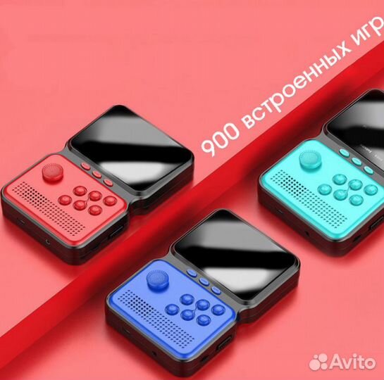 Портативная ретро игровая приставка 900 игр 32 bit