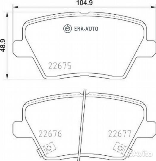 Brembo P30109 Колодки тормозные