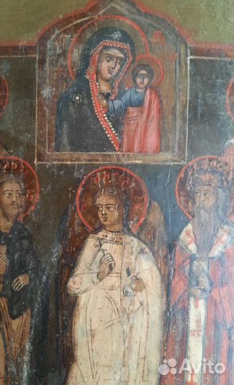 Икона Собор Ангела Хранителя.18век