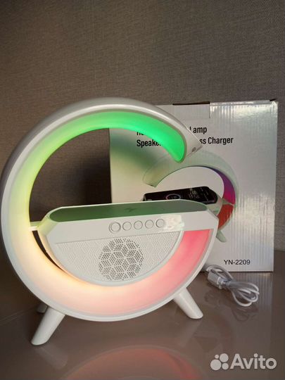 Смарт- колонка-беспроводная зарядка-ночник