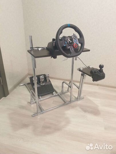 Стойка для игрового руля с кпп. Версия2.0