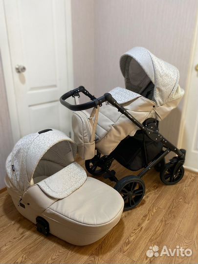 Коляска 2 в 1 эко кожа
