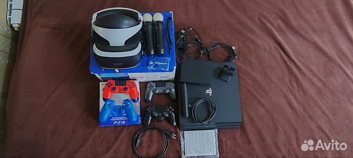 Sony playstation 4 pro 1tb + полный vr набор