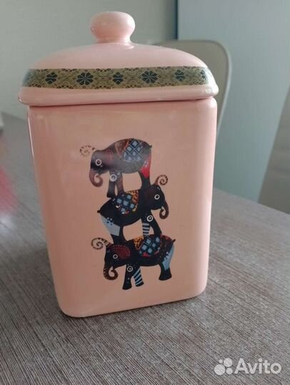 Банка для пакетированного чая керамика