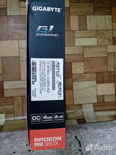 Видеокарта gigabyte Radeon R9 380X 4GB