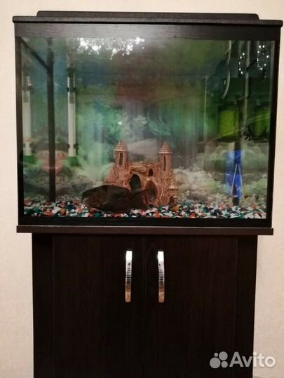 Аквариумы 85 литров с крышкой и светом