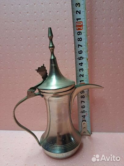 Арабский латунный даллах чайник для кофе