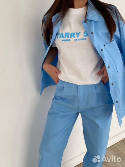 Костюм джинсы с рубашкой