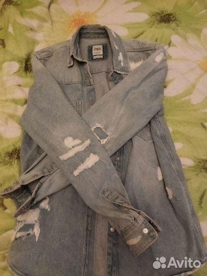 Куртка джинсовая zara мужская