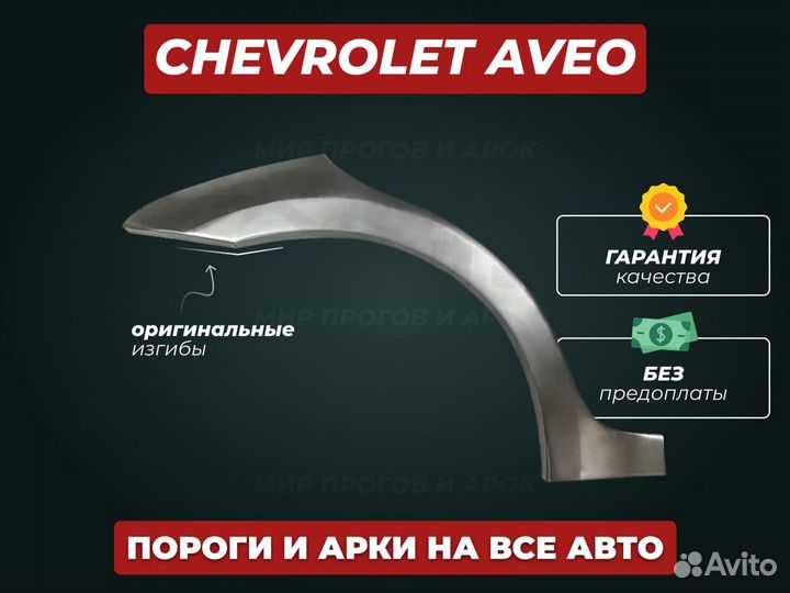 Арки Chevrolet Lanos ремонтные кузовные