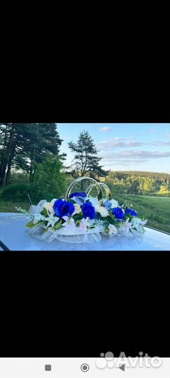 Свадебные украшения на машину