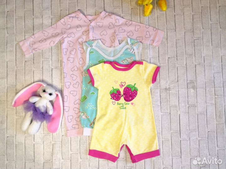 Песочник для новорождённых / комбинезон 68-74