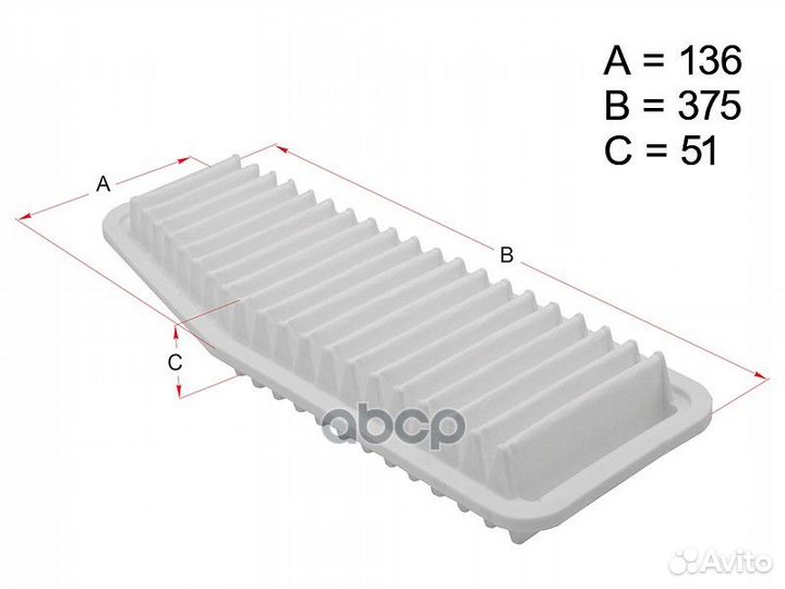 Фильтр воздушный toyota RAV4 00-05/alphard
