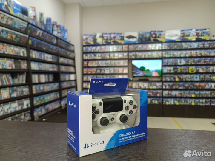 Джойстик PS4 новый оригинальный белый