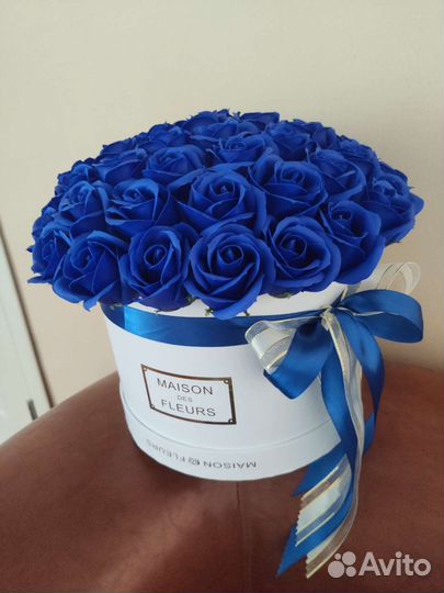 Букет из мыльных роз 51 шт