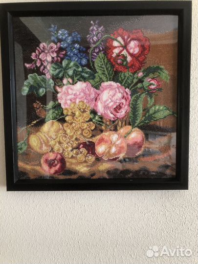 Вышивка крестом ручной работы