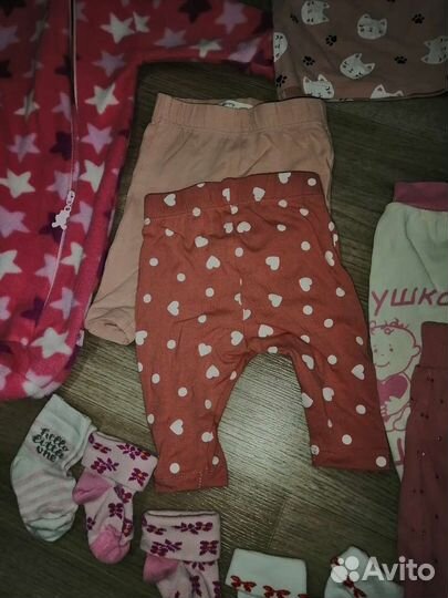 Пакет вещей на девочку с рождения