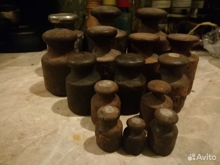 Гири весовые СССР 2 кг 1 кг 0.5 кг 0.2кг