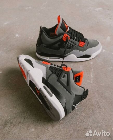 Кроссовки Nike Air Jordan 4 Серые