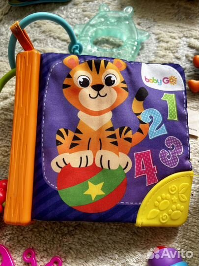 Игрушки развивающие пакетом (chicco, happy baby)
