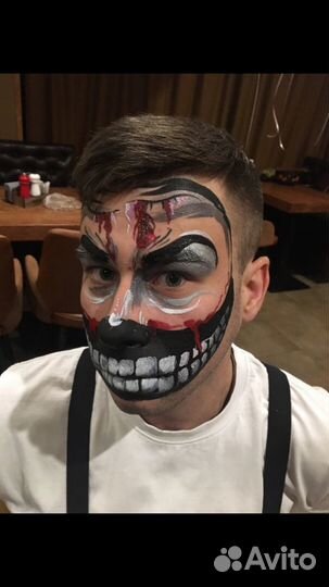 Аквагрим, бодиарт на Хеллоуин