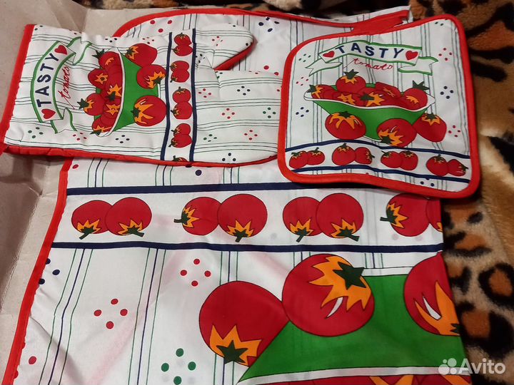 Прихватки и фартук для кухни