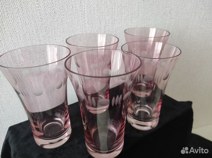 Стопки (рюмки) из цветного стекла Тарбеклаас