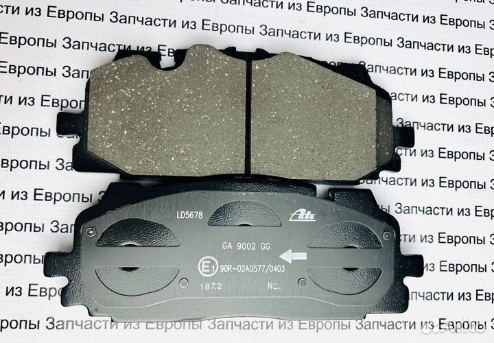 Колодки передние керамика ATE на Q7/Q8/Touareg