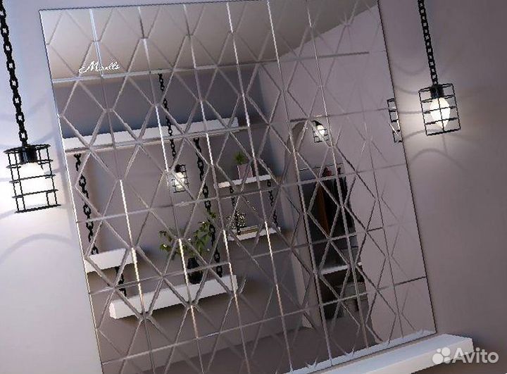 Панно из зеркал