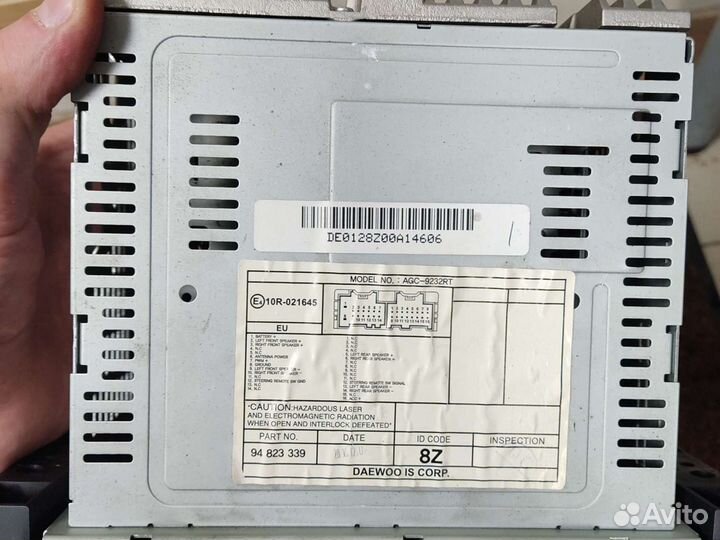 Магнитофон шевроле авео т250