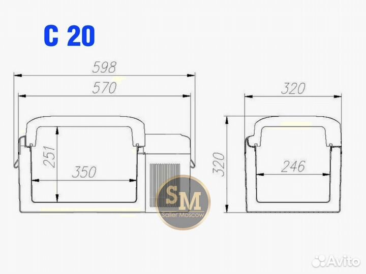 Автомобильный холодильник Alpicool С20