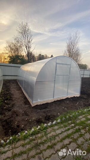 Теплица с двойными дугами усиленная