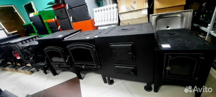 Чугунные печи камины