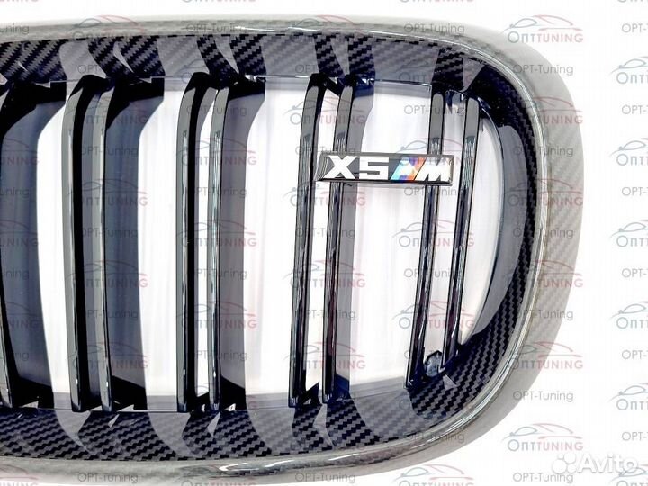 Решетка в стиле X5M на BMW X5 f15 сухой карбон