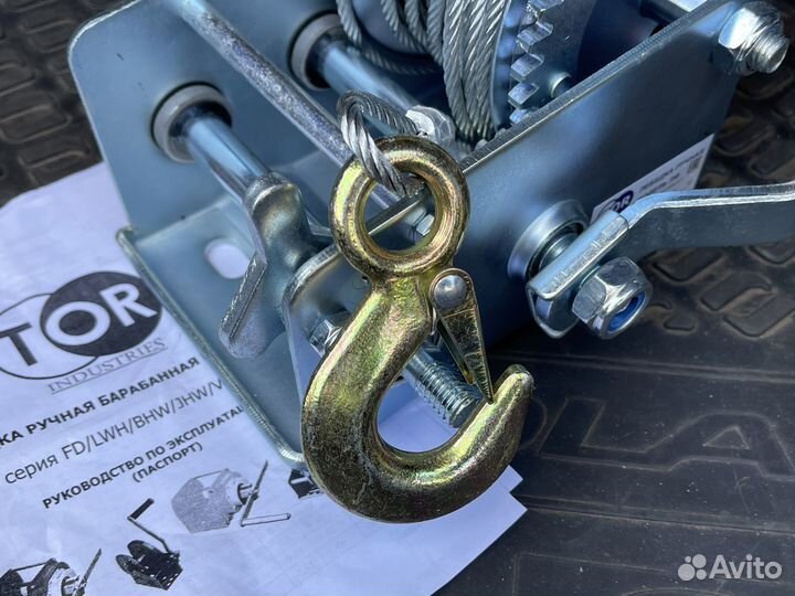 Лебедка ручная 1.1т барабанная