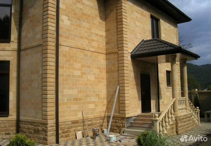 Облицовка фасадов дома