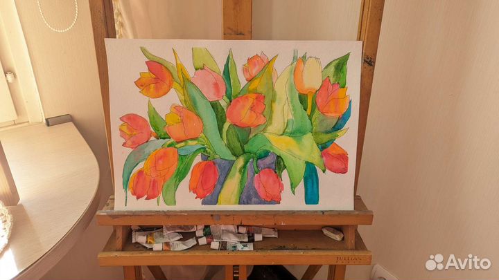 Картина / постер ручная работа/ акварель