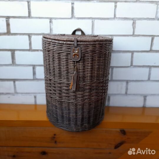 Большой плетёный рюкзак, грибной короб