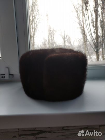 Норковая шапка мужская