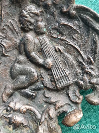 Пепельницы старинные бронза амур Серафим сани