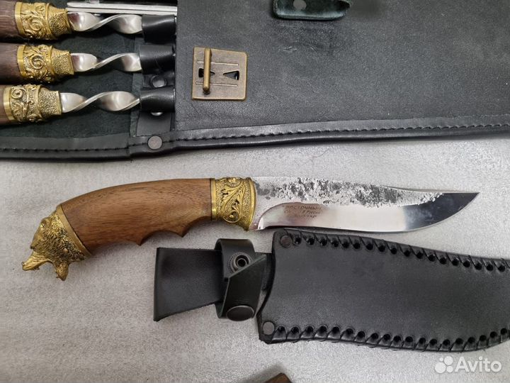 Подарочный набор для мужчин в кожаном колчане